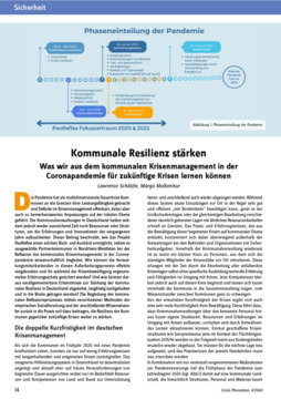  Kommunale Resilienz stärken – Was wir aus dem kommunalen Krisenmanagement in der Coronapandemie für zukünftige Krisen lernen können